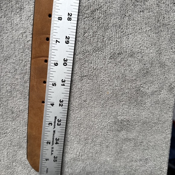 justin Brown leather belt 40 Western Cowboy - Picture 5 of 6